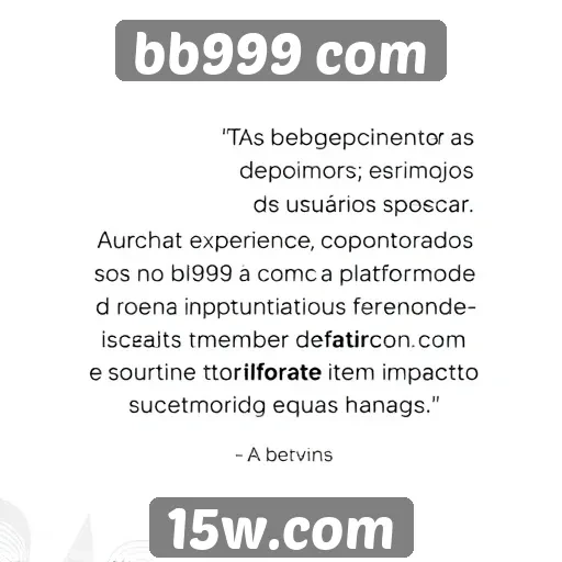 Depoimentos de usuários sobre a experiência no bb999 com